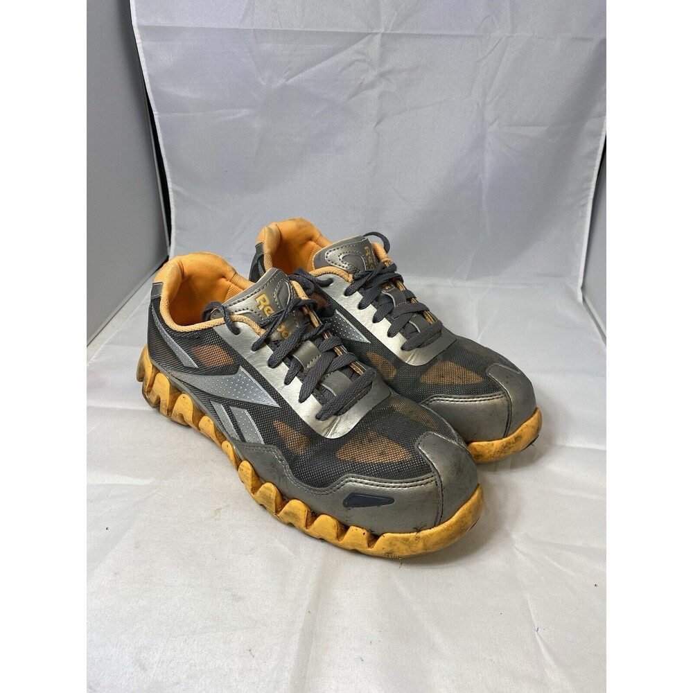 Reebok Womens Zig Pulse Work Silver Work & Safety Shoes 9.5 Medium